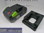Batter Holder for LUX AK-20 20Volt Battery Cradle Black PLA+